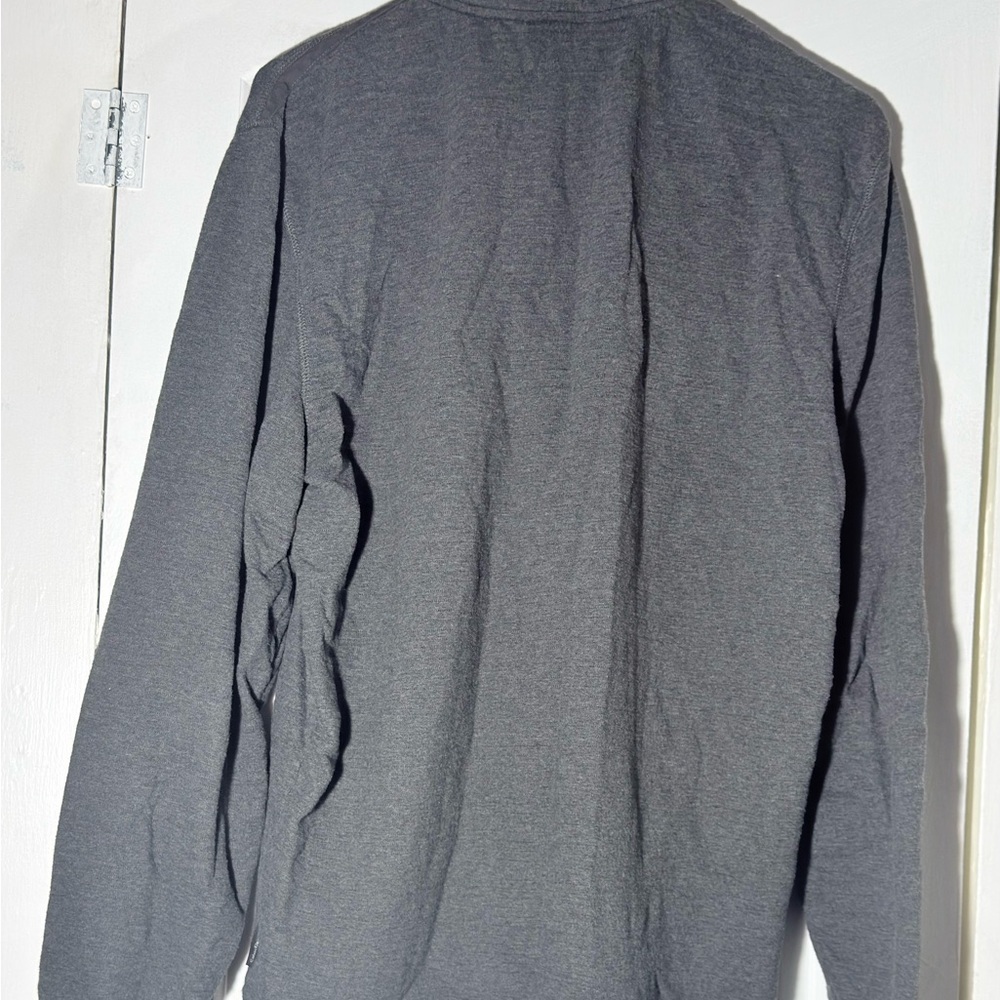 Calvin Klein Men’s Quarter-Zip Pullover Sweater Gray 100% Cotton Size LG - Picture 6 of 15